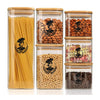 Glass Food Storage Containers with Airtight Lids – Set of 6